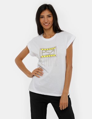 Abbigliamento donna scontato - T-shirt Yes Zee con applicazioni