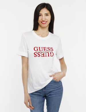 T-shirt da donna scontata - T-shirt Guess con applicazioni