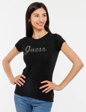  T-shirt Guess da donna scontata - T-shirt Guess con strass