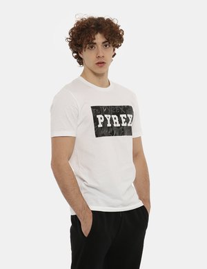 T-shirt uomo scontata - T-shirt Pyrex bianco
