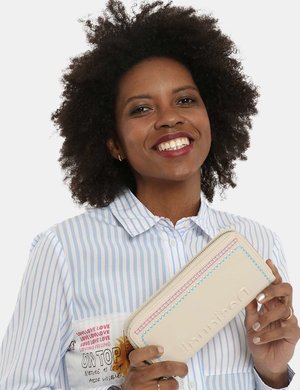 Outlet borse Desigual donna scontate - Portafoglio Desigual beige