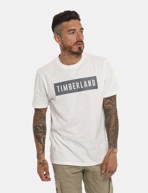 T-shirt uomo scontata - T-shirt Timberland bianca