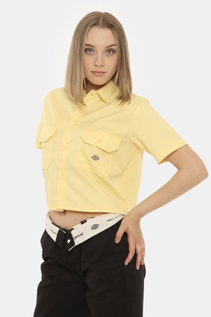 Camicia donna elegante scontata - Camicia Dickies giallo