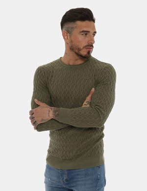 Outlet maglione uomo scontato - Maglia Fifty Four verde