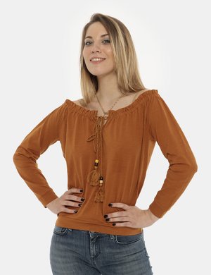 T-shirt da donna scontata - t-shirt Fifty Four marrone