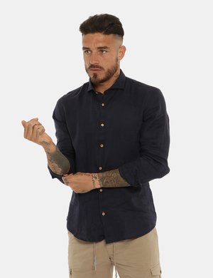 Yes Zee uomo outlet - Camicia Yes Zee blu