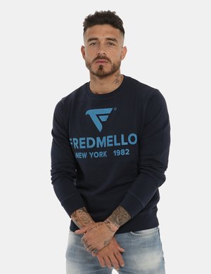 Fred Mello outlet - Felpa Fred Mello blu