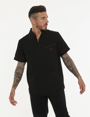 Fred Perry uomo outlet - T-shirt Fred Perry nera