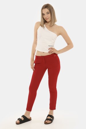 Abbigliamento donna scontato - Pantalone Fracomina rosso