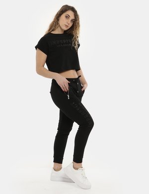 Abbigliamento donna scontato - Pantalone Imperfect pantalone tuta nero