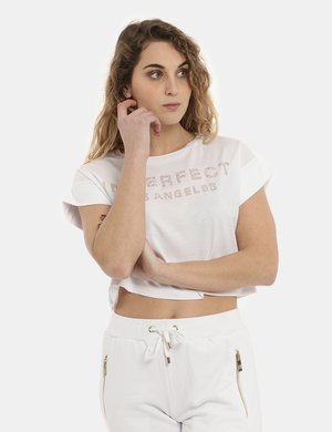 Abbigliamento donna scontato - T-shirt Imperfect bianca