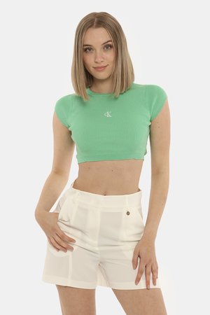 T-shirt da donna scontata - Top Calvin Klein verde