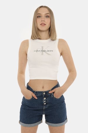Abbigliamento donna scontato - Top Calvin Klein bianco