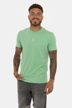 T-shirt Calvin Klein uomo scontate - T-shirt Calvin Klein verde