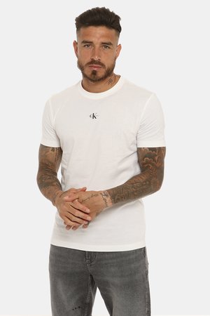 T-shirt Calvin Klein uomo scontate - T-shirt Calvin Klein bianca