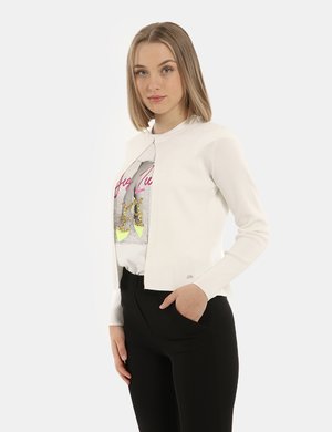 Maglie Yes Zee scontate donna - Maglia Yes Zee bianco in lurex