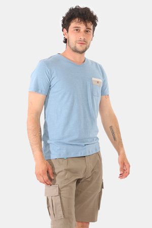 Abbigliamento uomo scontato - T-shirt Yes Zee azzurro