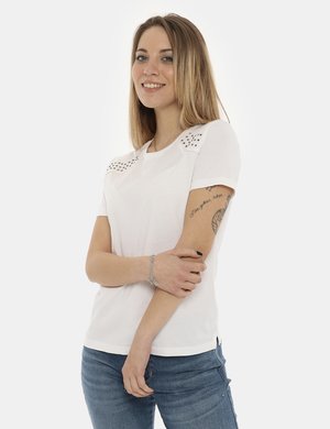 Abbigliamento donna scontato - T-shirt Guess bianco