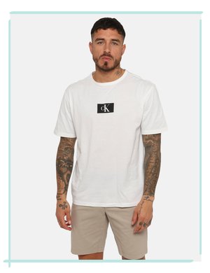 T-shirt Calvin Klein uomo scontate - T-shirt Calvin Klein Bianco