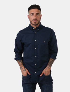 Abbigliamento uomo scontato - Camicia Gant Blu