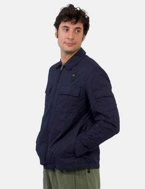 outlet camicia da uomo scontata - Camicia Blauer Blu