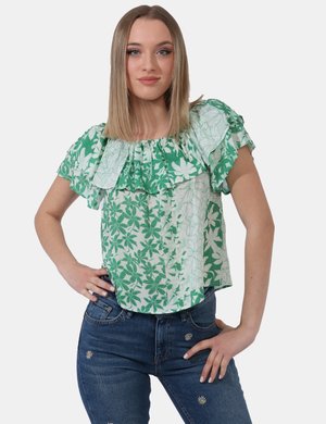 maglia Desigual scontata - Blusa Desigual Verde
