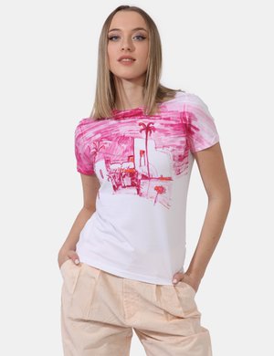 T-shirt da donna scontata - T-shirt Desigual Bianco