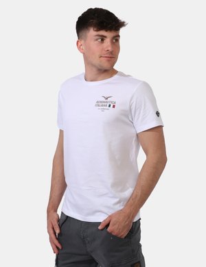 T-shirt uomo scontata - T-shirt Aeronautica Italiana Bianco