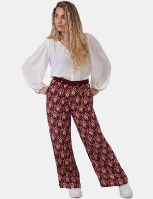 Pantaloni eleganti scontati da donna - Pantalone Pepe Jeans Bordeaux