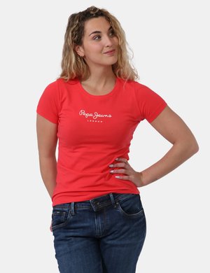 Abbigliamento donna scontato - T-shirt Pepe Jeans Rosso