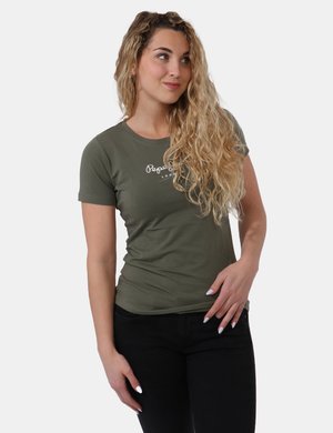 Abbigliamento donna scontato - T-shirt Pepe Jeans Verde