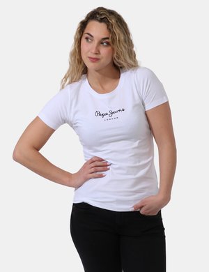 T-shirt Pepe Jeans da donna scontate - T-shirt Pepe Jeans Bianco