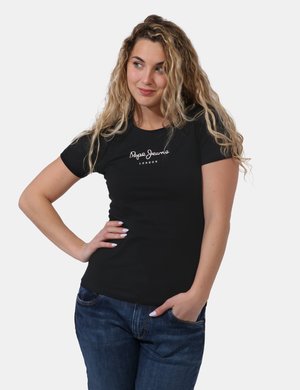 T-shirt Pepe Jeans da donna scontate - T-shirt Pepe Jeans Nero