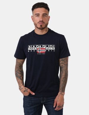 Abbigliamento uomo scontato - T-shirt Napapijri Blu