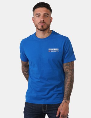 T-shirt uomo scontata - T-shirt Napapijri Blu
