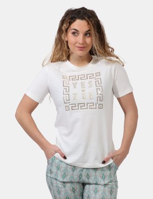 T-shirt Yes Zee da donna scontate - T-shirt Yes Zee Bianco