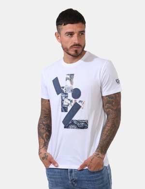 T-shirt uomo scontata - T-shirt Yes Zee Bianco