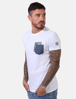 Abbigliamento uomo scontato - T-shirt Yes Zee Bianco