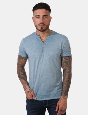 T-shirt uomo scontata - T-shirt Yes Zee Azzurro