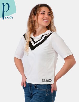 Abbigliamento donna scontato - T-shirt Liu-Jo primetta Bianco