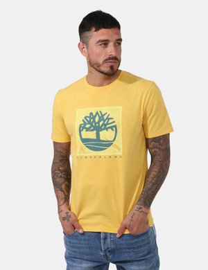 Abbigliamento uomo scontato - T-shirt Timberland Giallo