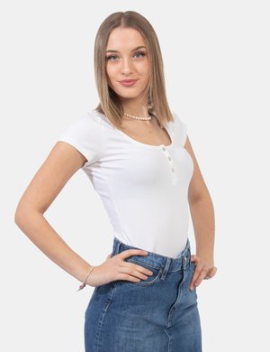 Abbigliamento donna scontato - T-shirt Guess Bianco