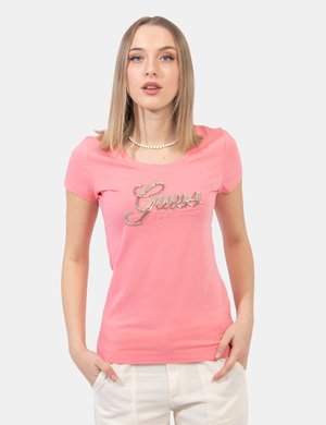 Abbigliamento donna scontato - T-shirt Guess Rosa