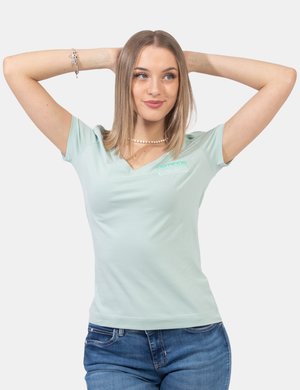 T-shirt da donna scontata - T-shirt Guess Verde