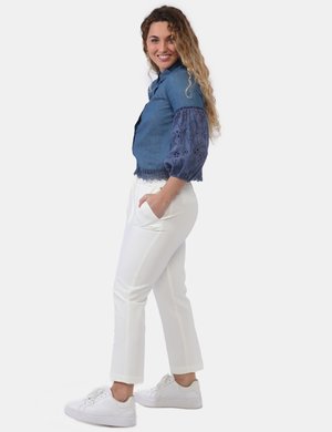 Pantaloni eleganti scontati da donna - Pantaloni Liu-Jo Bianco