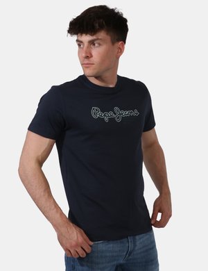 T-shirt uomo scontata - T-shirt Pepe Jeans Blu