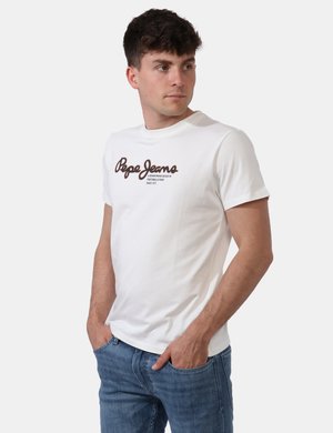 T-shirt uomo scontata - T-shirt Pepe Jeans Bianco