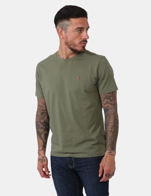 Abbigliamento uomo scontato - T-shirt Napapijri verde