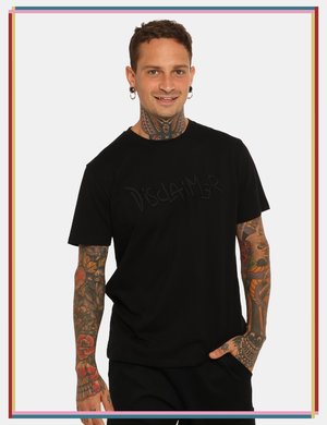 Abbigliamento uomo scontato - T-shirt Disclaimer nero