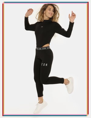 Abbigliamento donna scontato - Leggings Icon nero acetato